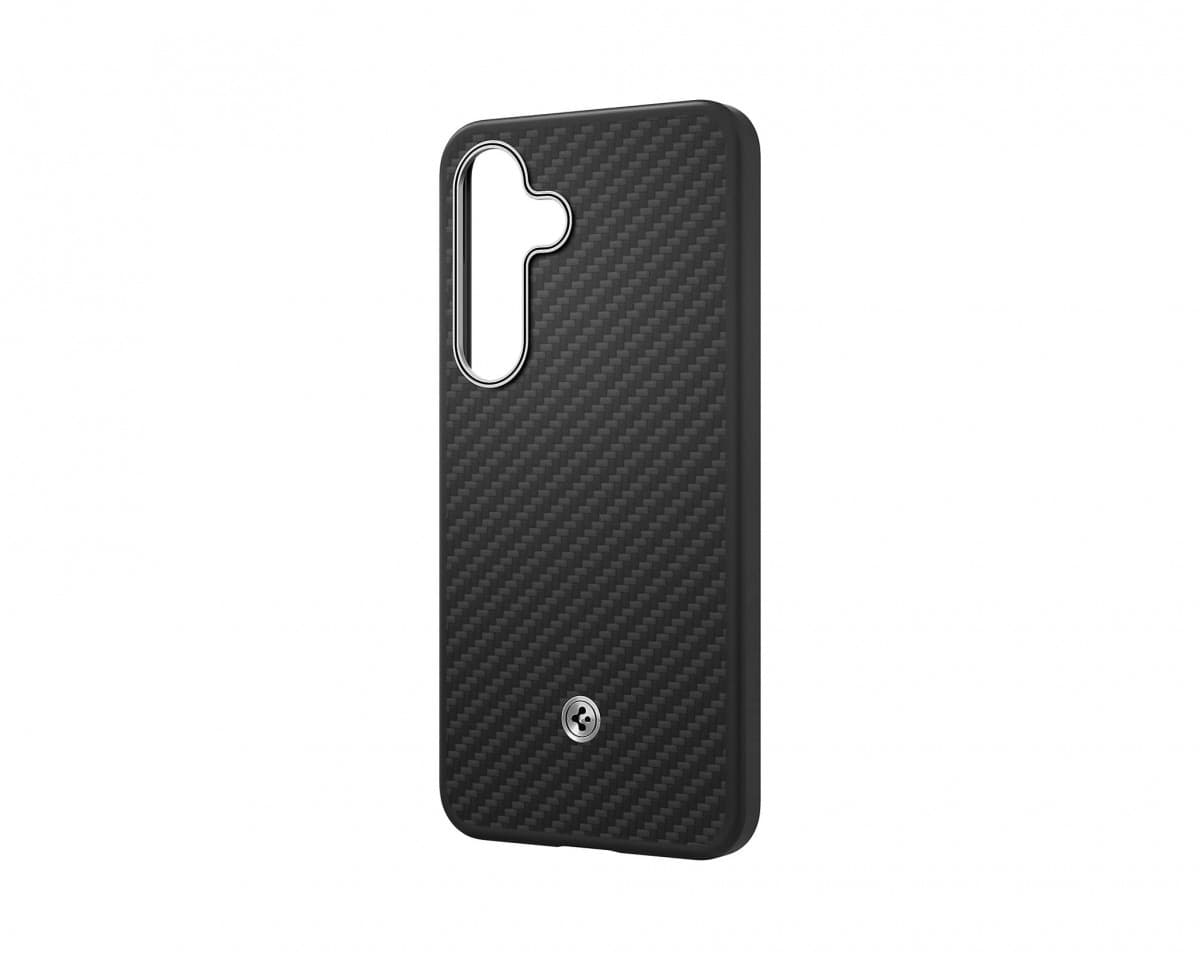 Zadní magnetický kryt GP-FPS931PGA Samsung Aramid pro Galaxy S25 Black Silver - náhled 2