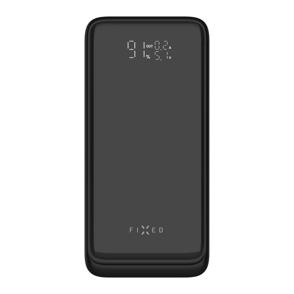 Powerbanka FIXED Zen2 30 Plus s LCD displejem a výstupem PD 65W, 30 000 mAh, černá - náhled 2