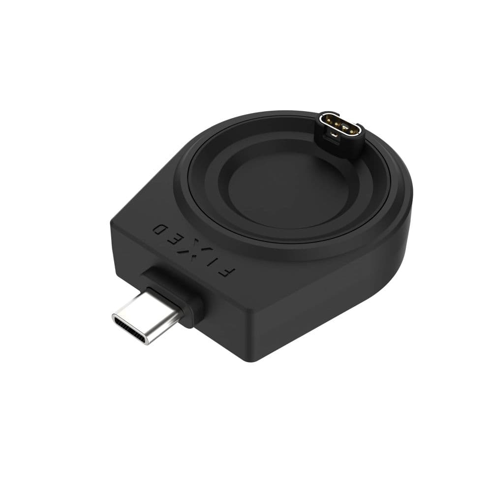 Nabíjecí USB-C adaptér FIXED pro smartwatch Garmin Fenix 5/6/7/7X/8, Epix, Venu 2/3/3S, Vívoactive 3/4/5, černý - náhled 2