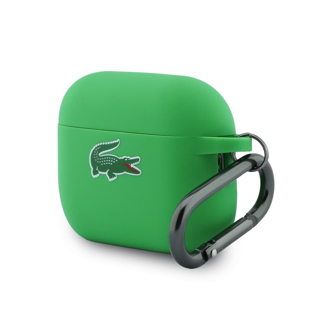 Pouzdro Lacoste Liquid Silicone Croc Logo pro AirPods Pro 3 Green - náhled 2
