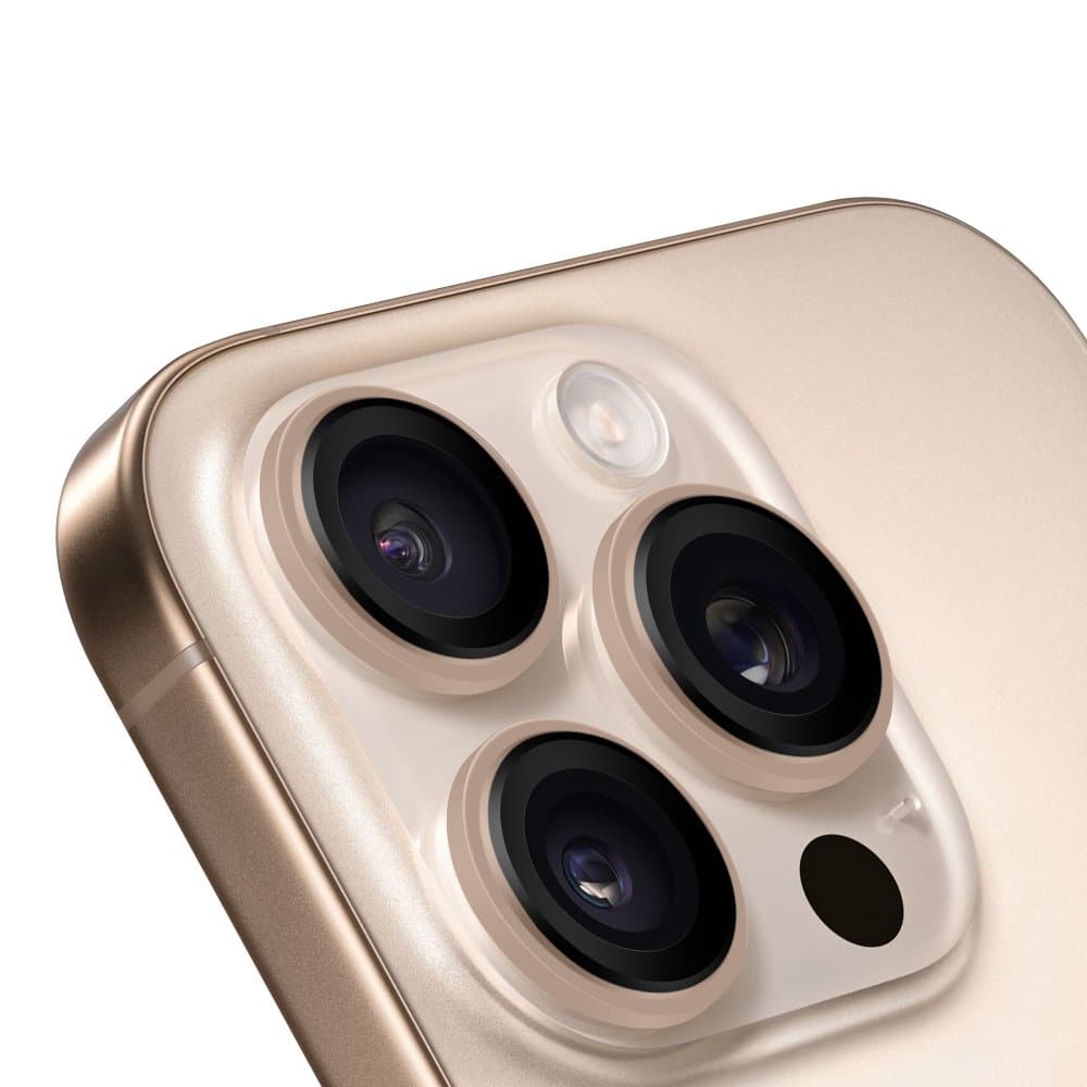 Ochrana čoček OBAL:ME pro Apple iPhone 16 Pro-16 Pro Max Desert Titanium - náhled 2