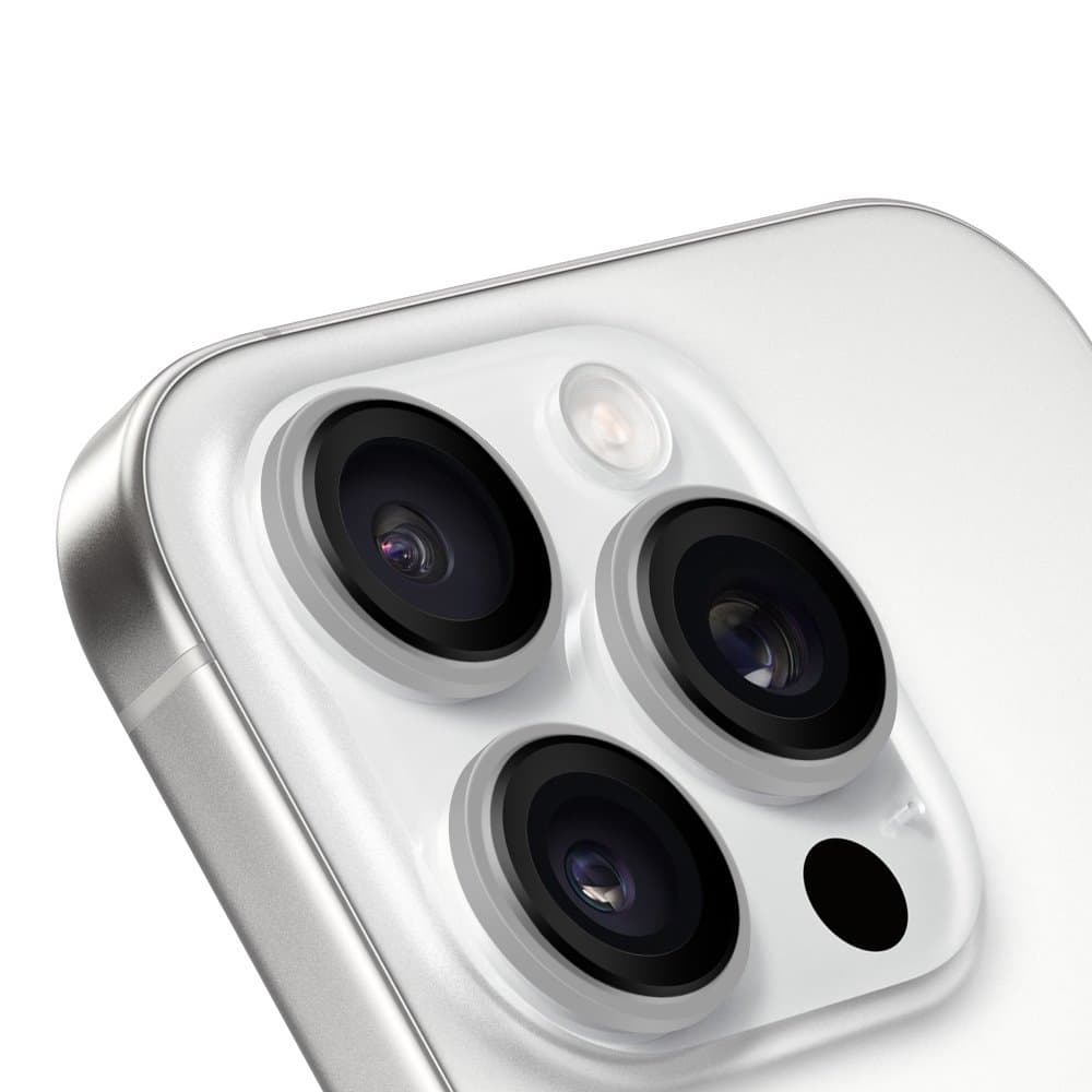 Ochrana čoček OBAL:ME pro Apple iPhone 16 Pro-16 Pro Max White Titanium - náhled 2