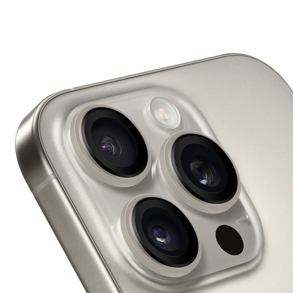 Ochrana čoček OBAL:ME pro Apple iPhone 15 Pro-15 Pro Max Natural Titanium - náhled 2