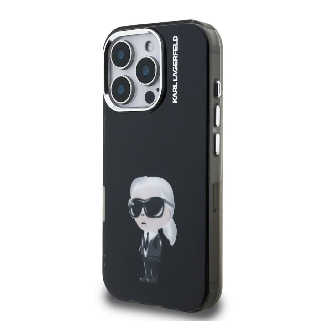 Zadní kryt Karl Lagerfeld IML Aquarelle Karl pro iPhone 16 Pro Black - náhled 2