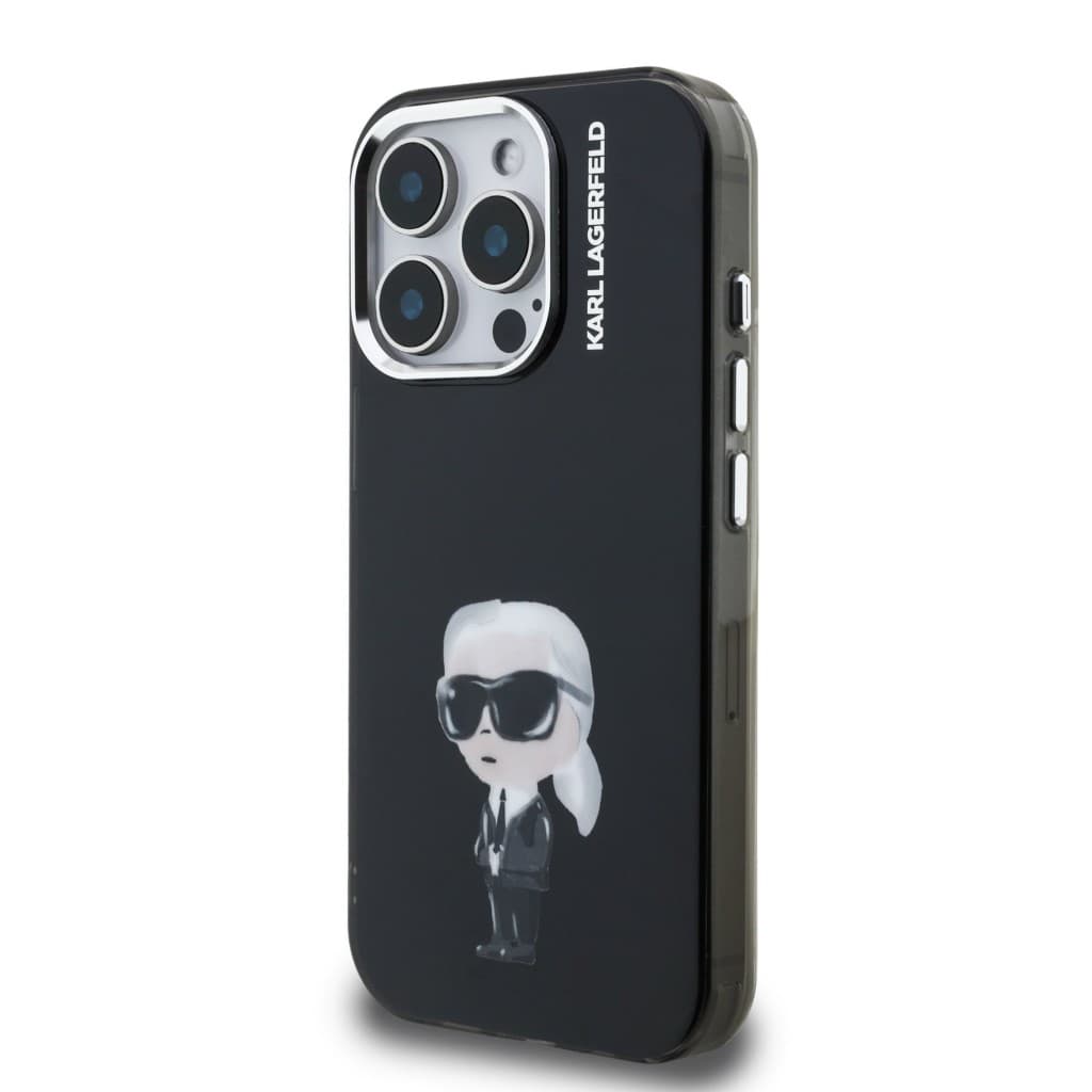 Zadní kryt Karl Lagerfeld IML Aquarelle Karl pro iPhone 15 Pro Max Black - náhled 2
