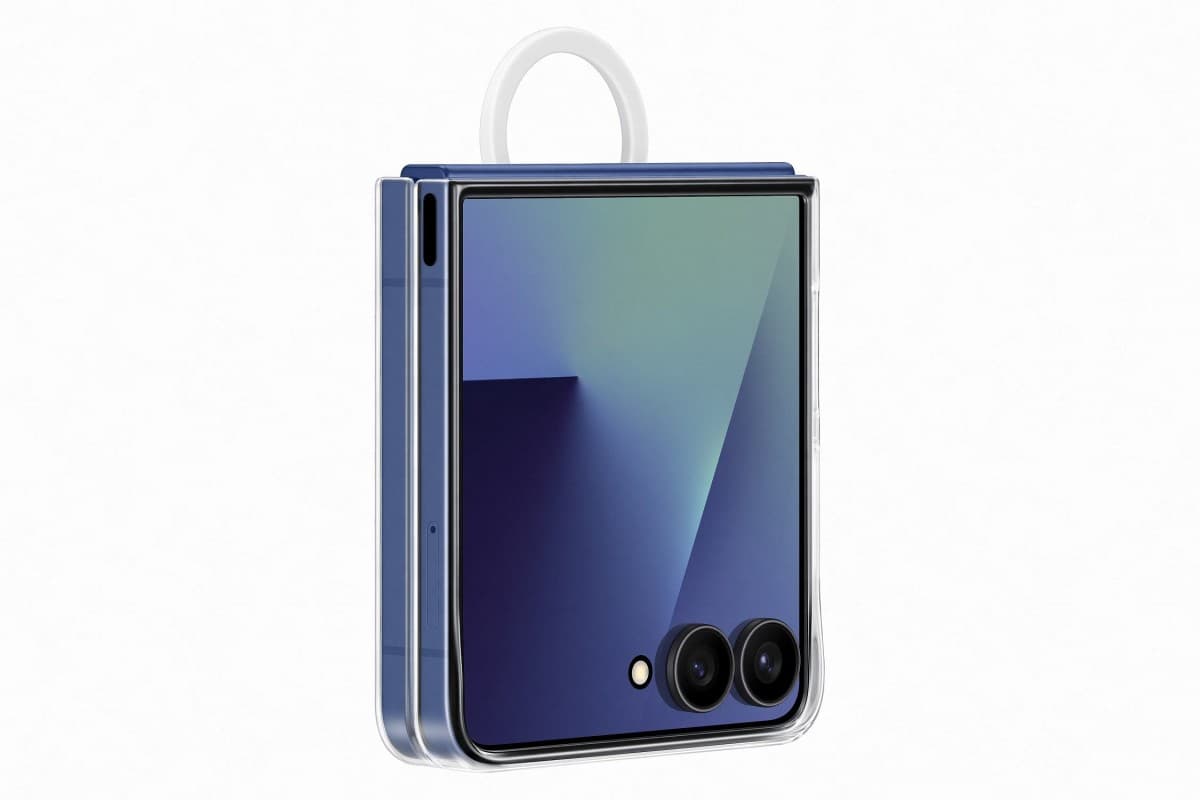 Zadní kryt EF-QF766CTE Samsung Ring Clear pro Galaxy Z Flip 7 Transparent - náhled 2