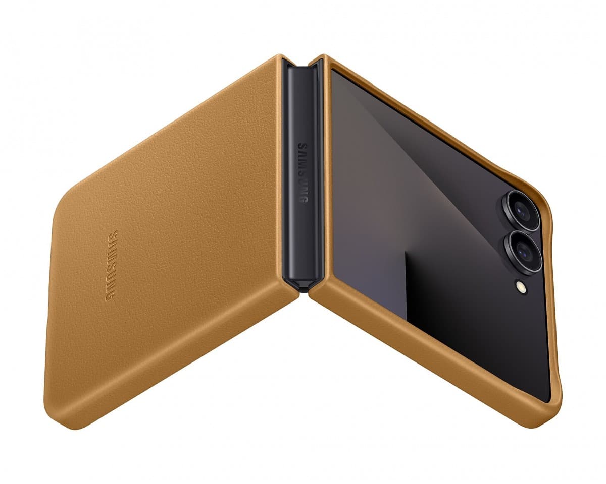 Zadní kryt EF-VF766PAE Samsung KindSuit pro Galaxy Z Flip 7 Camel - náhled 2