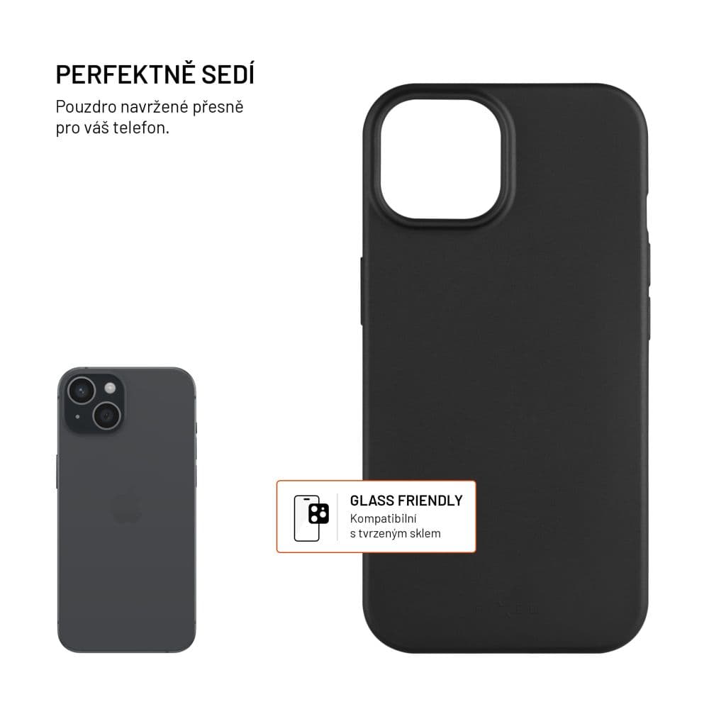 TPU gelový kryt FIXED ReStory pro Apple iPhone 15, černý - náhled 2