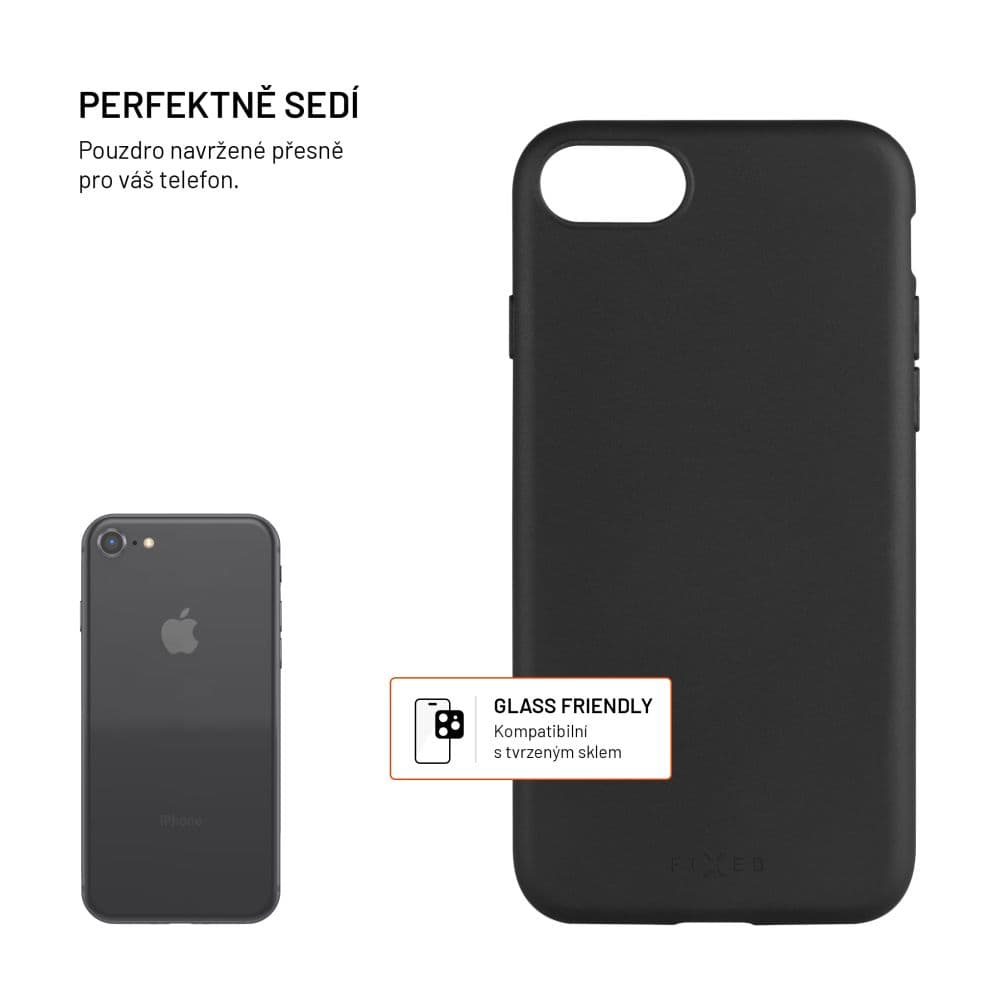 TPU gelový kryt FIXED ReStory pro Apple iPhone 7/8/SE (2020/2022), černý - náhled 2