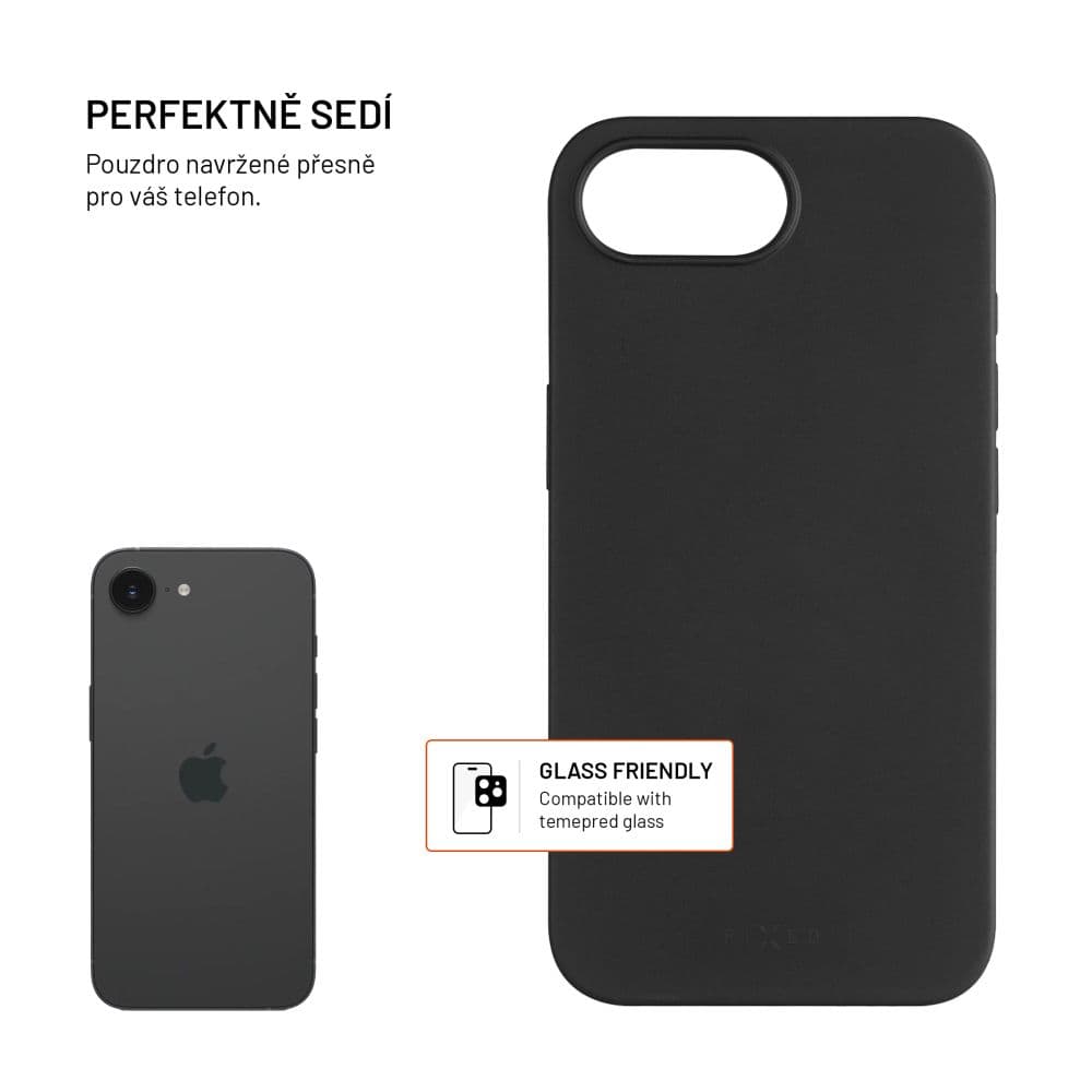 TPU gelový kryt FIXED ReStory pro Apple iPhone 16e, černý - náhled 2