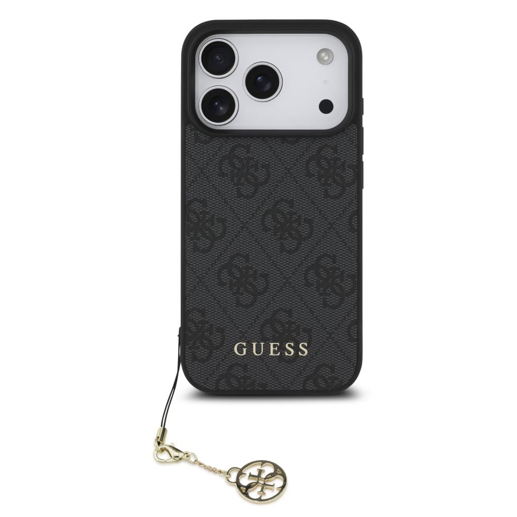 Zadní kryt Guess 4G Charm pro iPhone 17 Pro Tone on Tone Grey - náhled 2