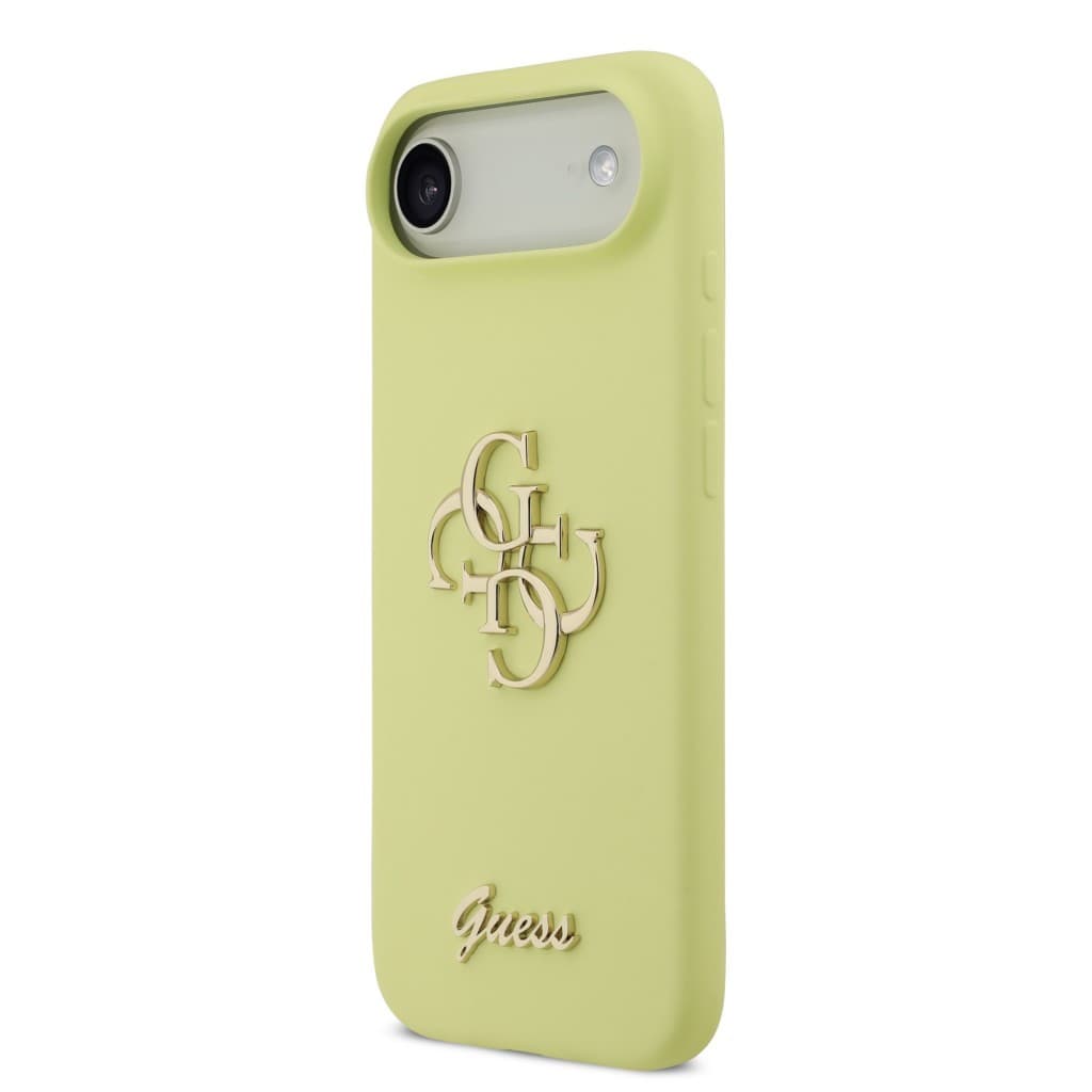 Zadní kryt Guess Liquid Silicone 4G Metal Logo pro iPhone 17 Air Yellow - náhled 2