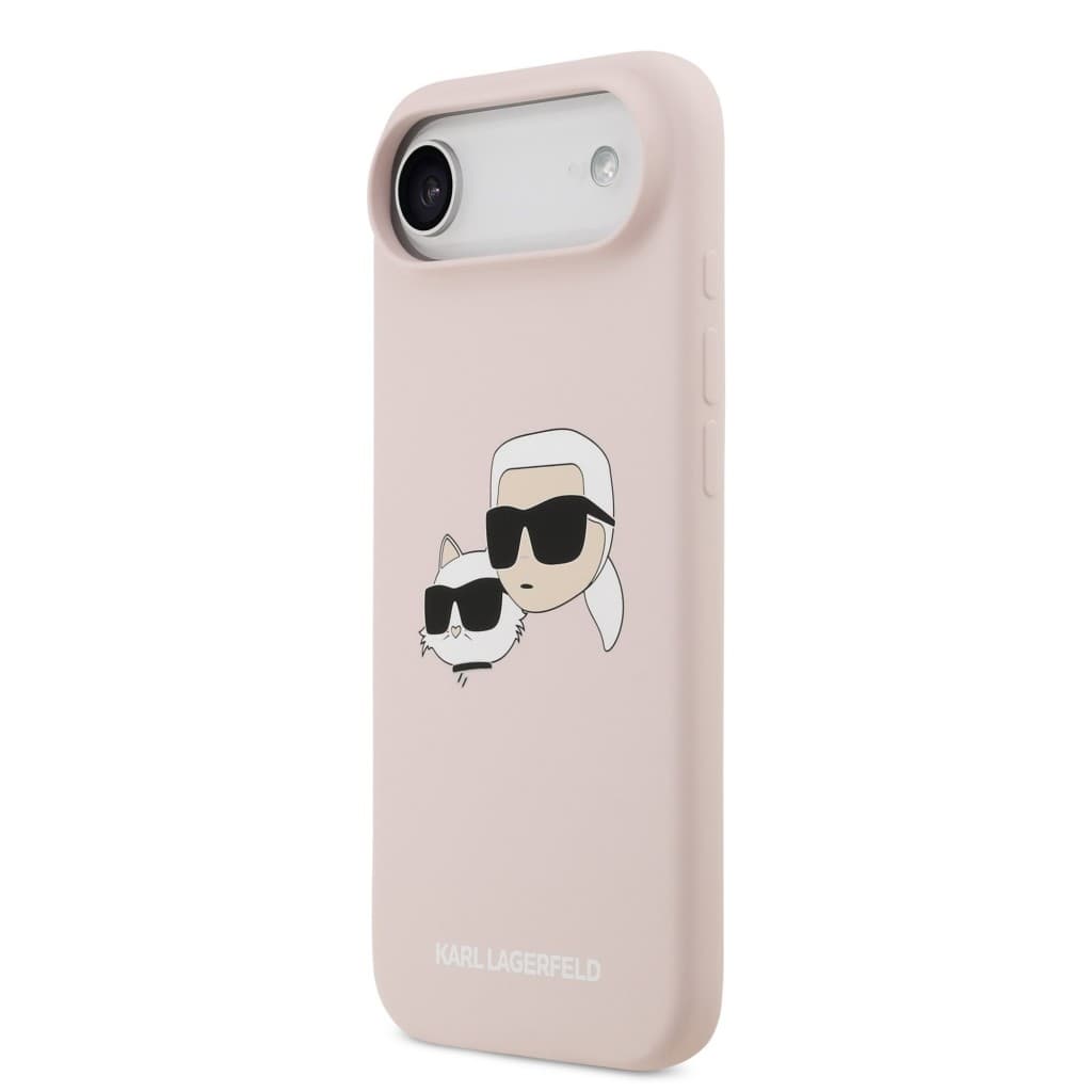 Zadní kryt Karl Lagerfeld Liquid Silicone Double Heads MagSafe pro iPhone 17 Air Pink - náhled 2