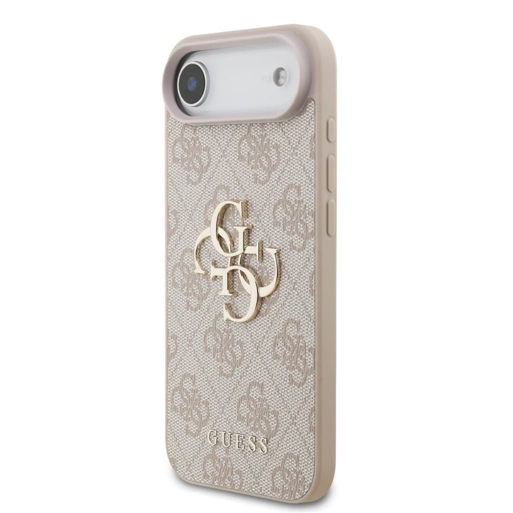 Zadní kryt Guess PU 4G Metal Logo Strap pro iPhone 17 Air Pink - náhled 2