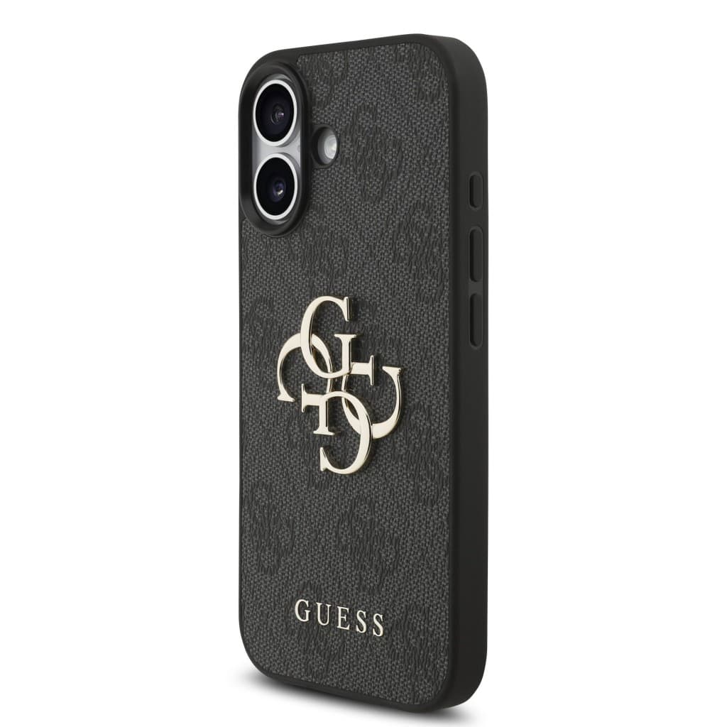 Zadní kryt Guess PU 4G Metal Logo Strap pro iPhone 17 Black - náhled 2