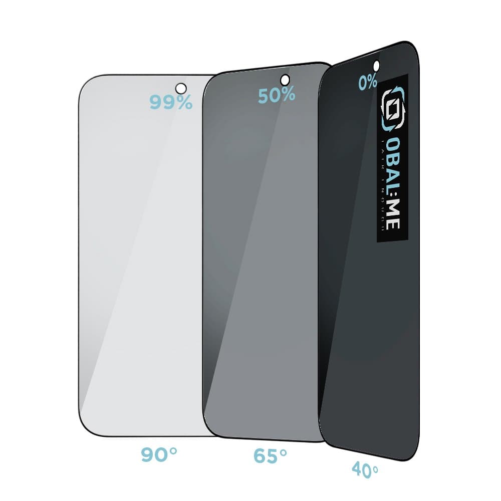 Tvrzené sklo OBAL:ME Privacy 5D pro Apple iPhone 17-17 Pro Black - náhled 2