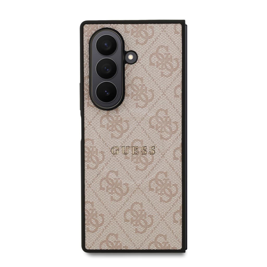 Zadní kryt Guess PU Leather 4G Colored Ring Magnetic pro Samsung Galaxy Z Fold 7 Pink - náhled 2