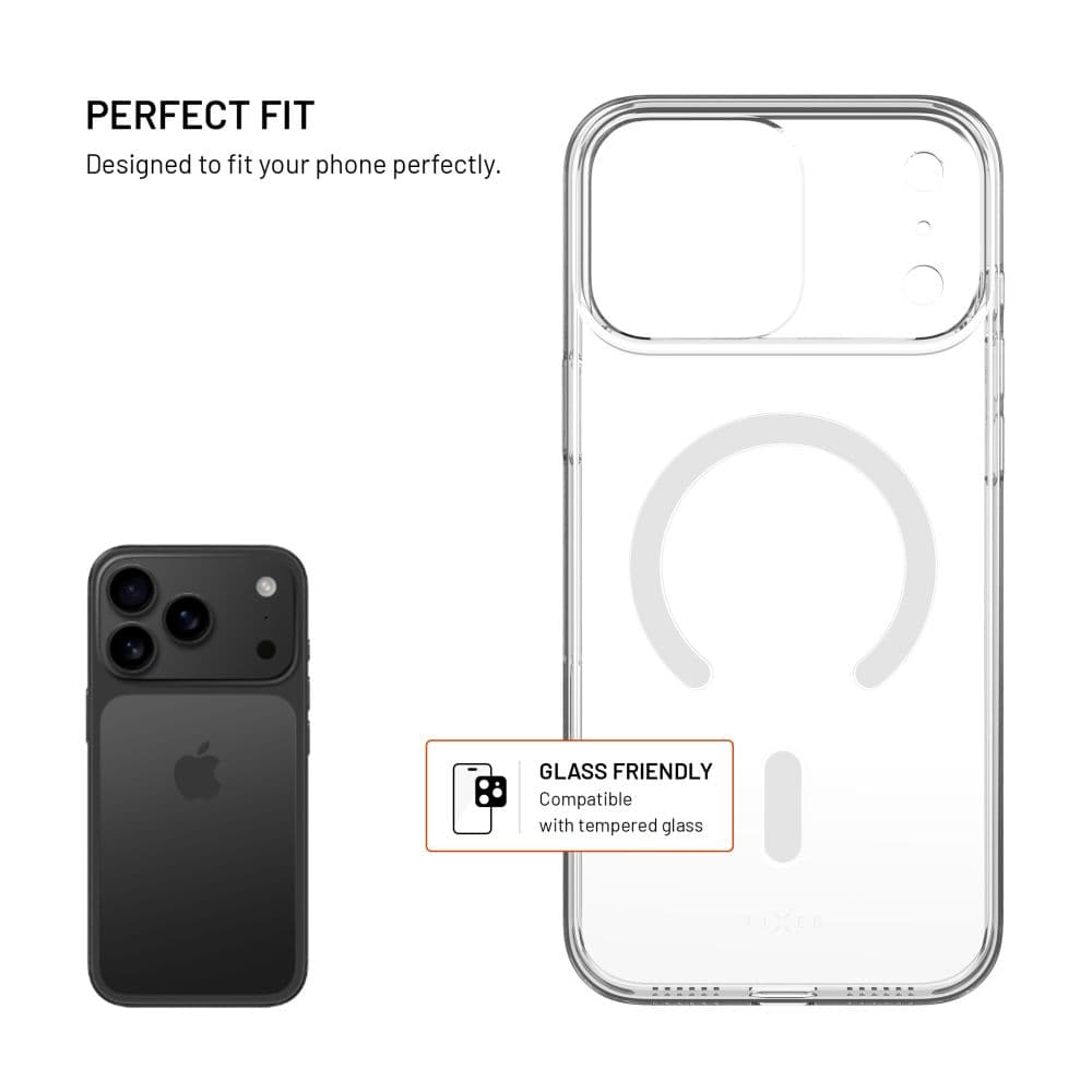 Zadní kryt FIXED MagShell s podporou Magsafe pro Apple iPhone 17 Pro Max, čirý - náhled 2