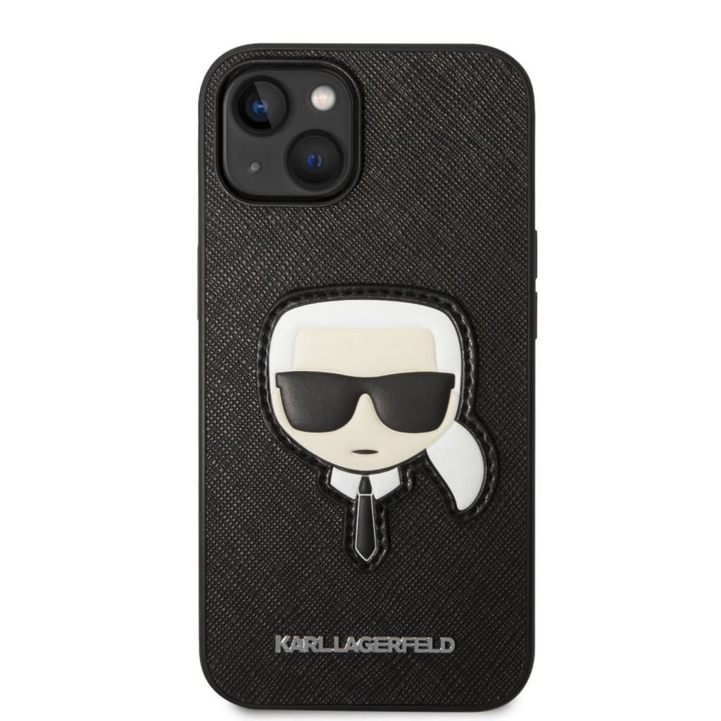 Karl Lagerfeld PU Saffiano Karl Head Zadní Kryt pro iPhone 14 Plus Black - náhled 2