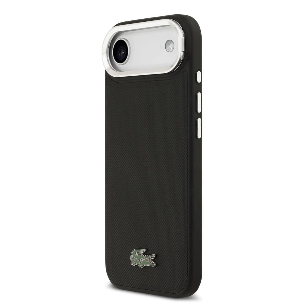 Zadní kryt Lacoste Iconic Petit Pique Camera Stand MagSafe pro iPhone 17 Air Black - náhled 2