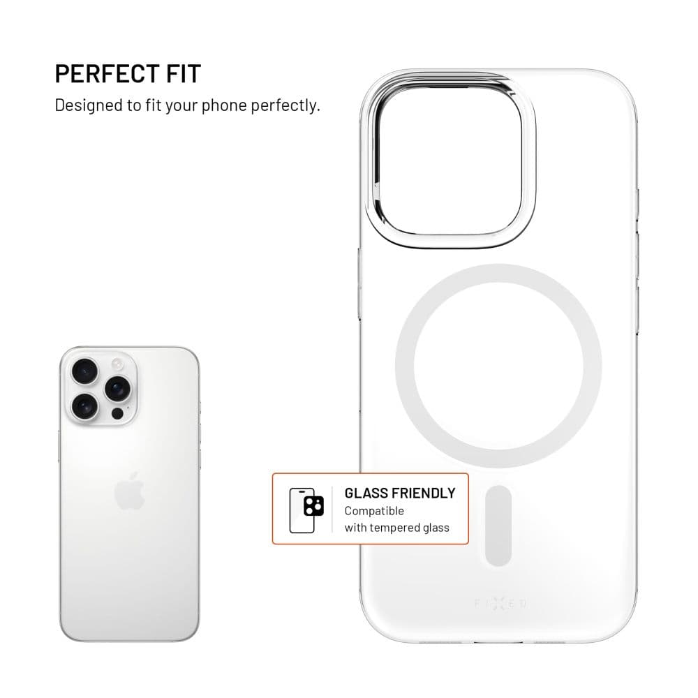 Zadní kryt FIXED MagShell s podporou Magsafe pro Apple iPhone 16 Pro Max, čirý - náhled 2