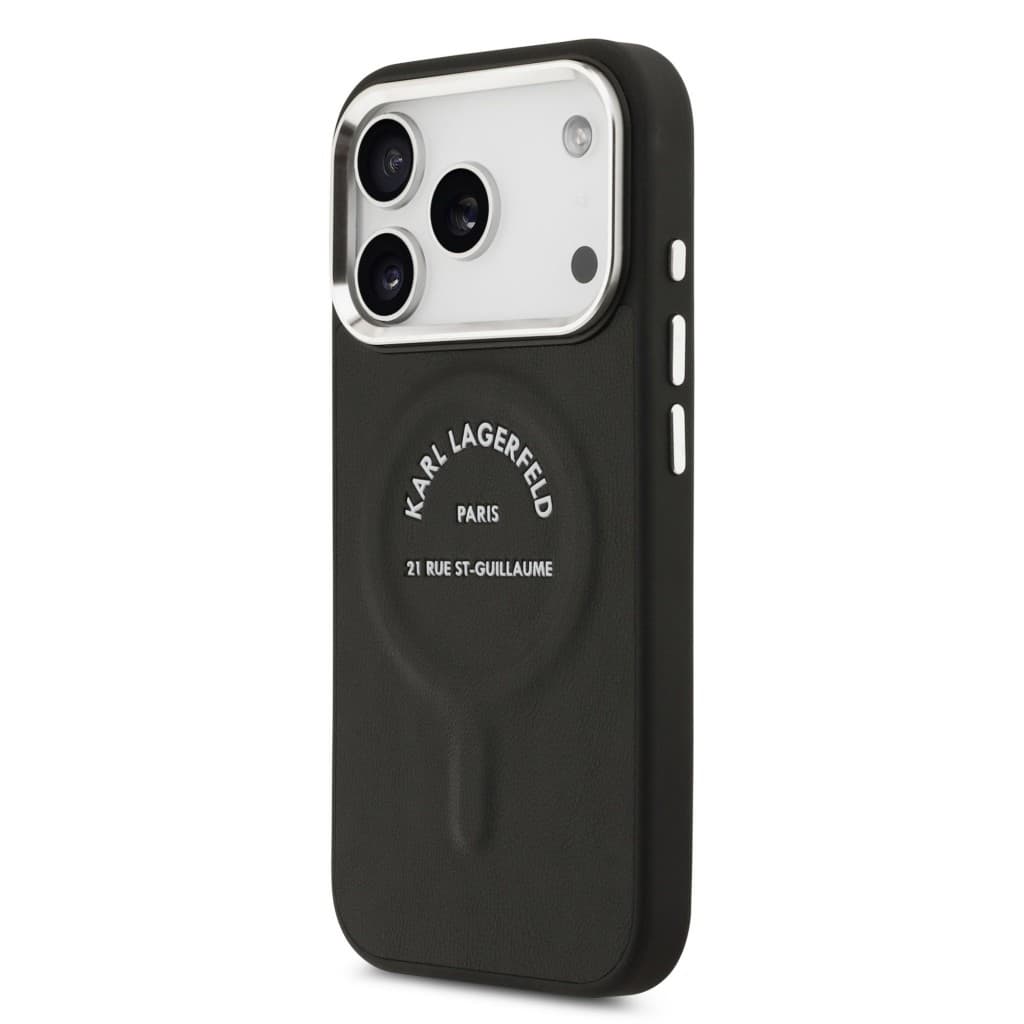 Zadní kryt Karl Lagerfeld PU RSG Logo MagSafe pro iPhone 17 Pro Max Black - náhled 2
