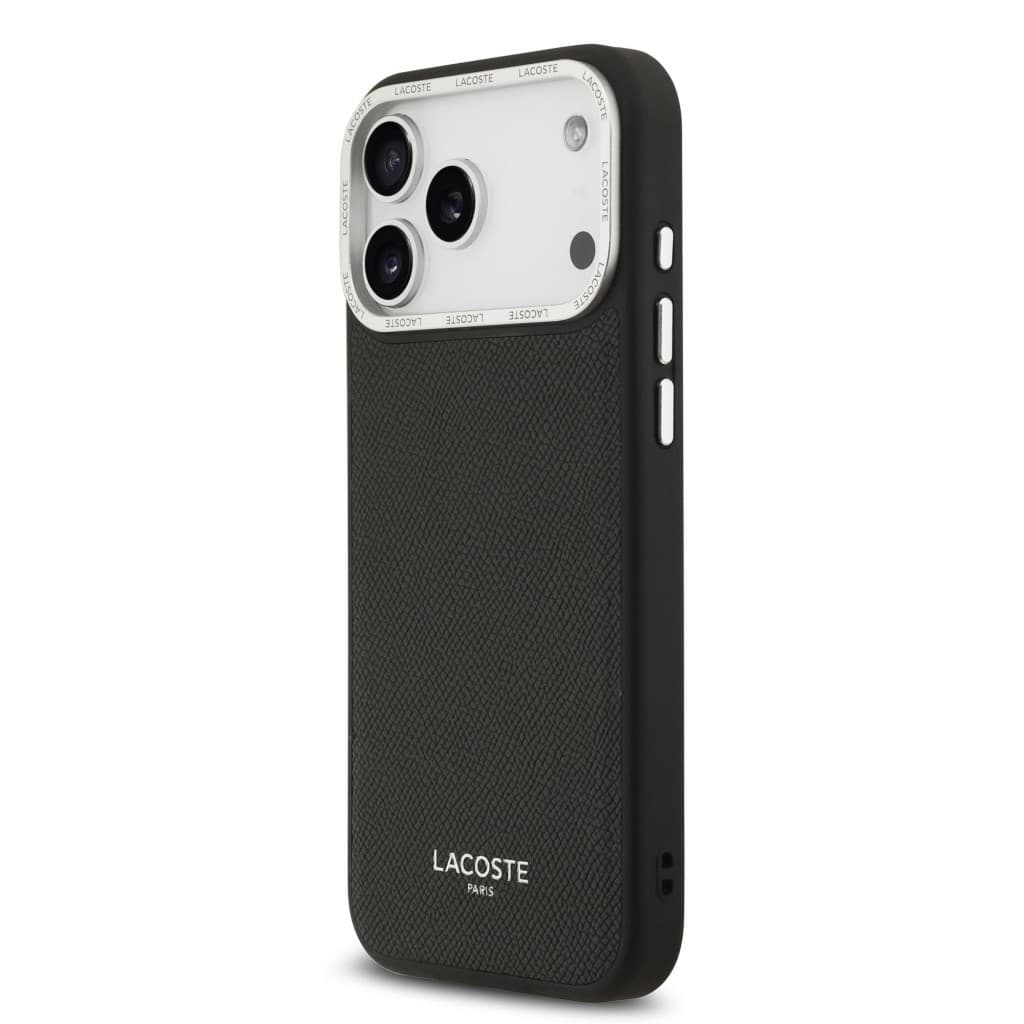 Zadní kryt Lacoste PU Leather Champs Elysees MagSafe pro iPhone 17 Pro Max Black - náhled 2