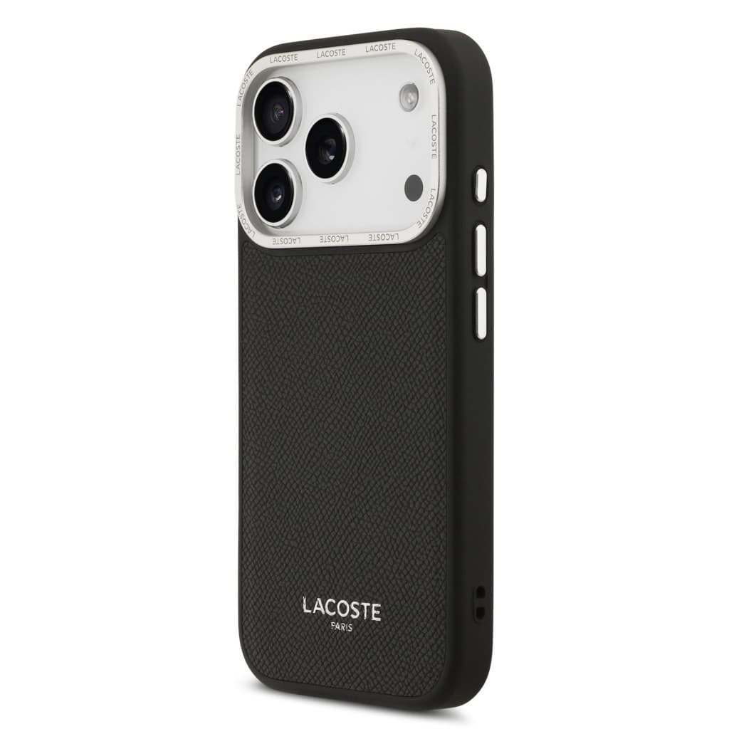 Zadní kryt Lacoste PU Leather Champs Elysees MagSafe pro iPhone 17 Pro Black - náhled 2