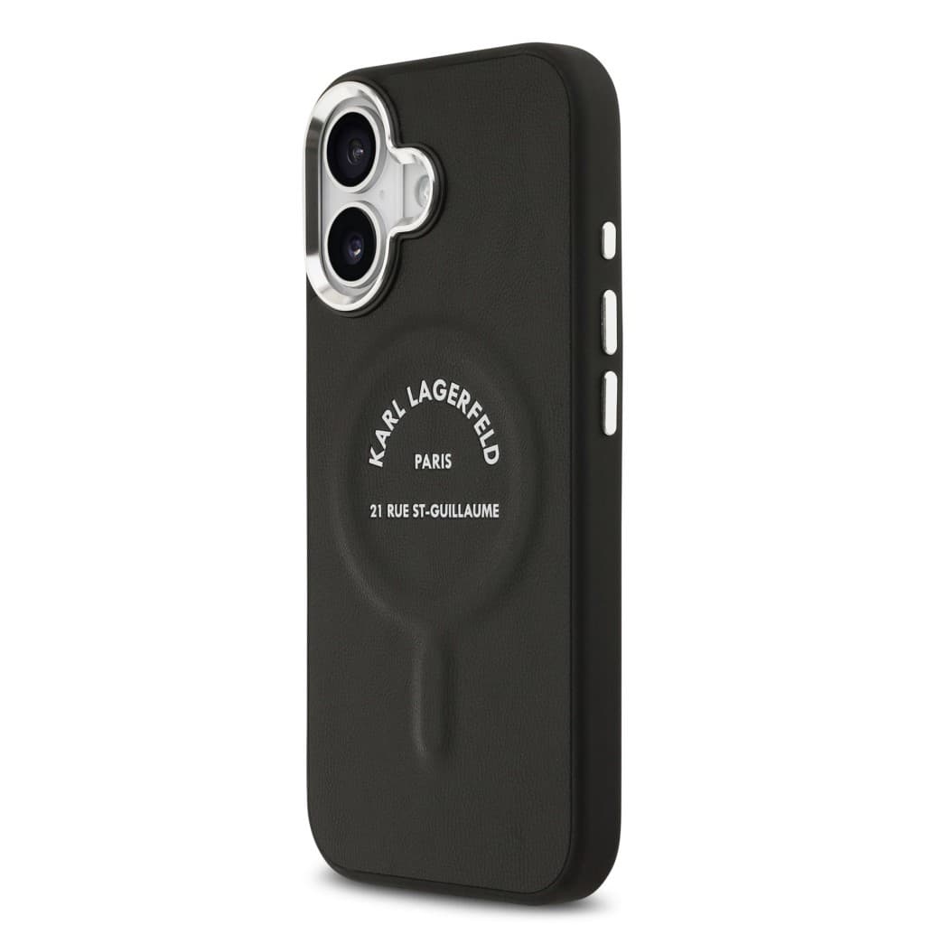 Zadní kryt Karl Lagerfeld PU RSG Logo MagSafe pro iPhone 17 Black - náhled 2