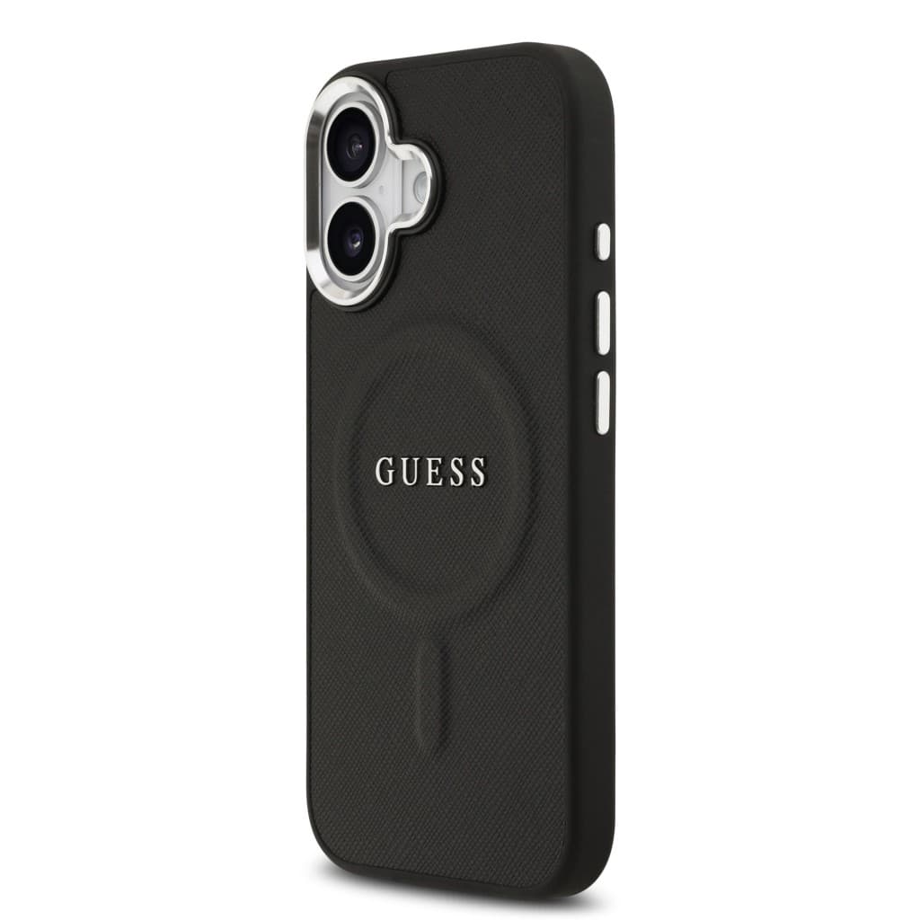 Zadní kryt Guess PU Saffiano MagSafe pro iPhone 17 Black - náhled 2