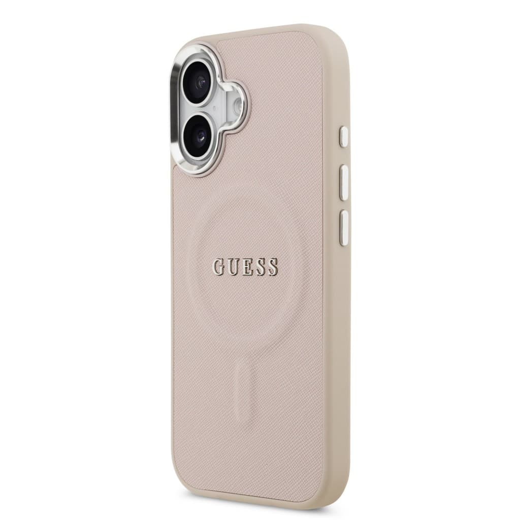 Zadní kryt Guess PU Saffiano MagSafe pro iPhone 17 Pink - náhled 2