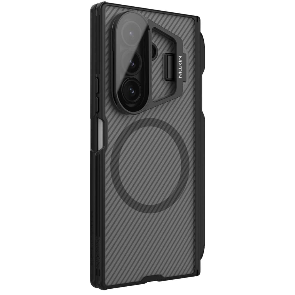 Zadní kryt Nillkin CamShield Prop Magnetic Pen Slot pro Samsung Galaxy Z Fold 7 Transparent Black - náhled 2