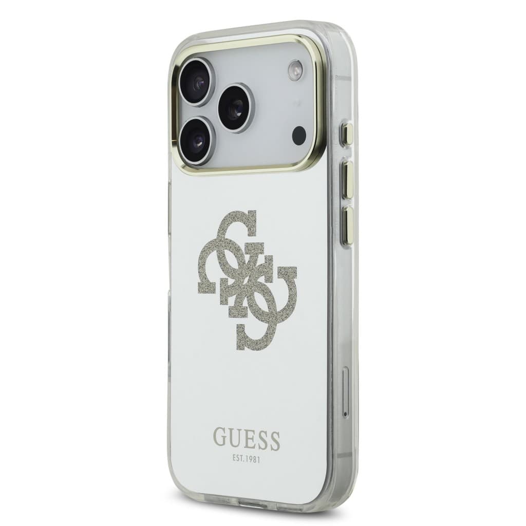 Zadní kryt Guess PC/TPU Mirror 4G Glitter Logo MagSafe pro iPhone 17 Pro Gold - náhled 2
