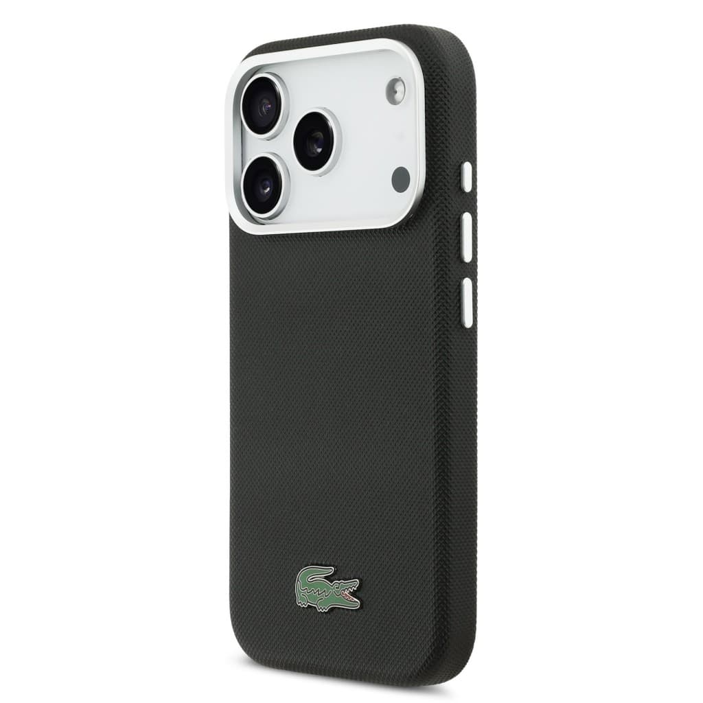 Zadní kryt Lacoste Iconic Petit Pique Metal Logo MagSafe pro iPhone 17 Pro Black - náhled 2