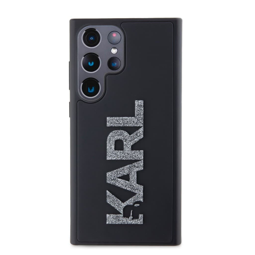 Zadní kryt Karl Lagerfeld 3D Rubber Glitter Logo pro Samsung Galaxy S24 Ultra Black - náhled 2