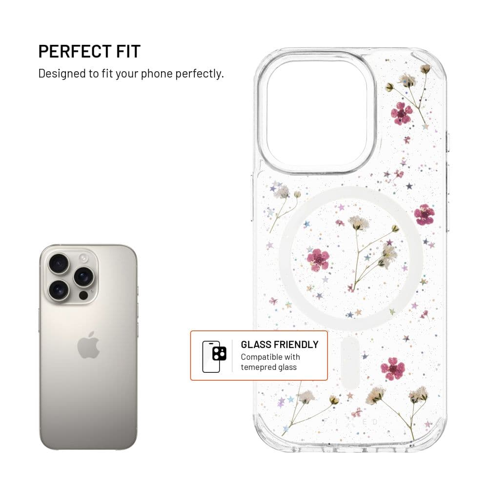 Zadní kryt FIXED MagBloom s podporou MagSafe pro Apple iPhone 16, Blush Plum - náhled 2