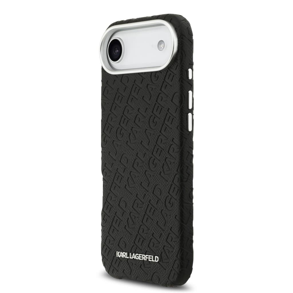 Zadní kryt Karl Lagerfeld Grained PU Repeated Logo MagSafe pro iPhone Air Black - náhled 2