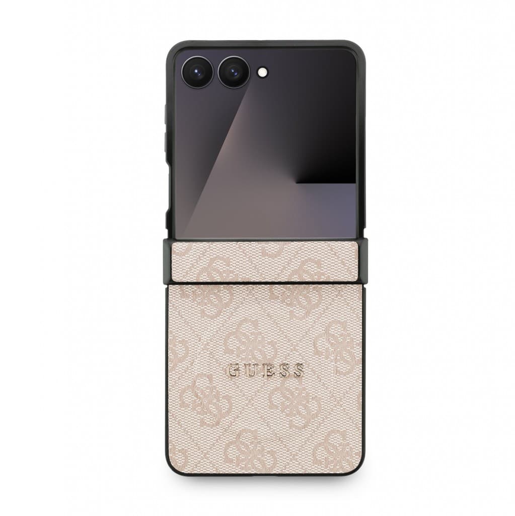 Zadní kryt Guess PU Leather 4G Colored Ring Magnetic pro Samsung Galaxy Z Flip 7 Pink - náhled 2