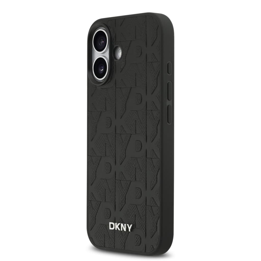 Zadní kryt DKNY PU Leather Grid Pattern Magsafe pro iPhone 17 Black - náhled 2