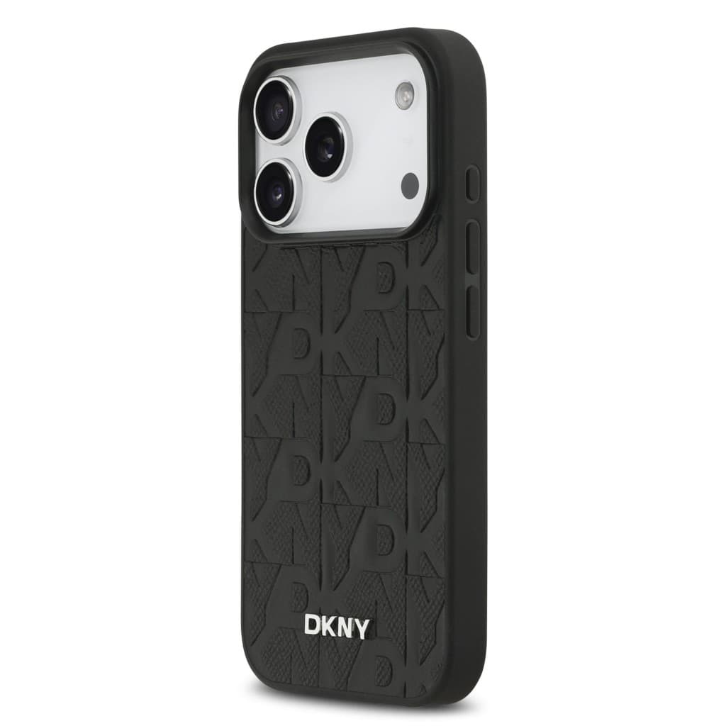 Zadní kryt DKNY PU Leather Grid Pattern Magsafe pro iPhone 17 Pro Black - náhled 2