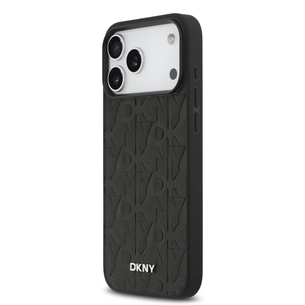 Zadní kryt DKNY PU Leather Grid Pattern Magsafe pro iPhone 17 Pro Max Black - náhled 2