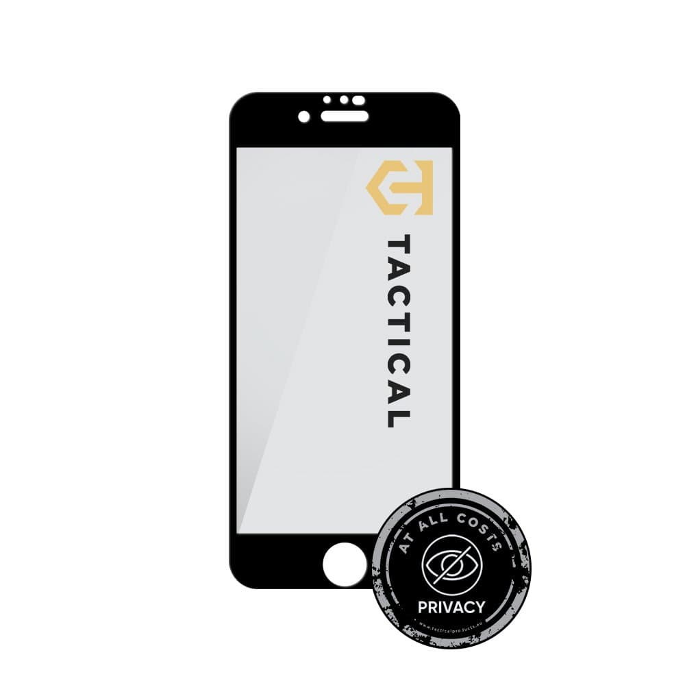 Tvrzené sklo Tactical Glass Shield Privacy Stealth 5D pro Apple iPhone SE 2020-SE 2022-8-7 Black - náhled 2