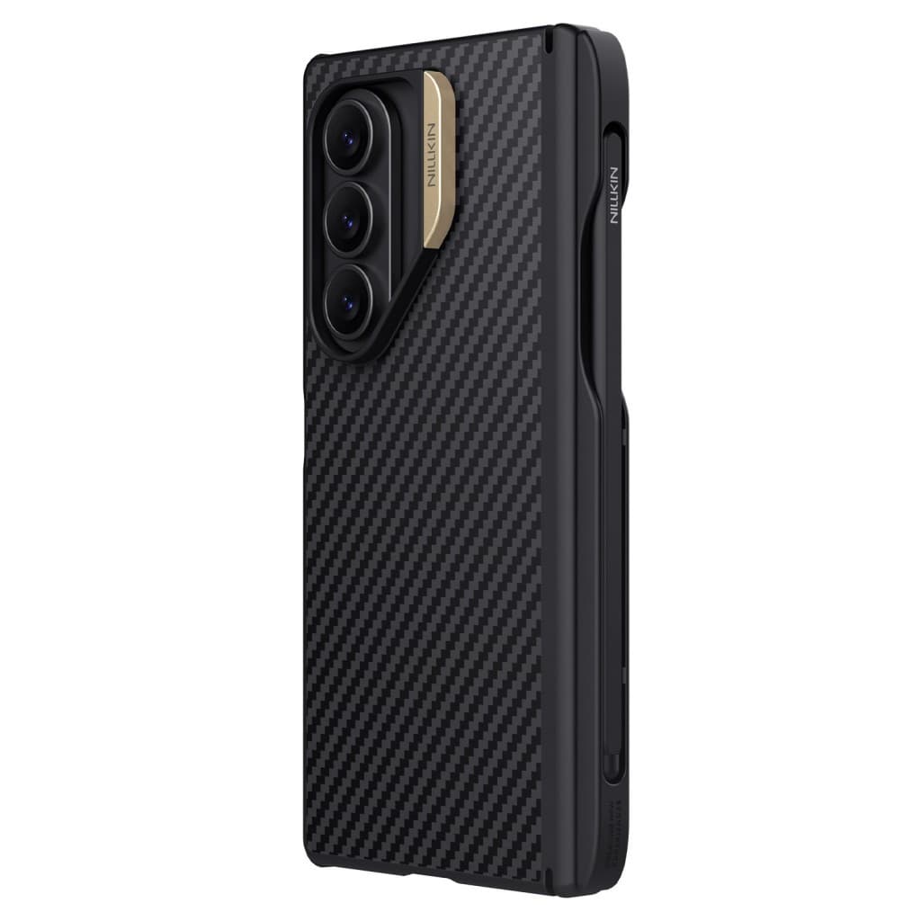 Zadní kryt Nillkin Synthetic Fiber PRO Magnetic Pen Slot pro Samsung Galaxy Z Fold 7 Golden - náhled 2
