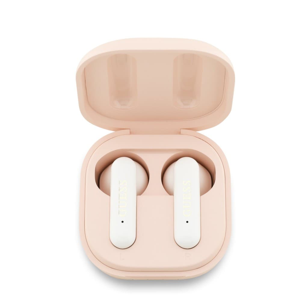 Bezdrátová sluchátka Guess 4G Metal Logo TWS Pink - náhled 2