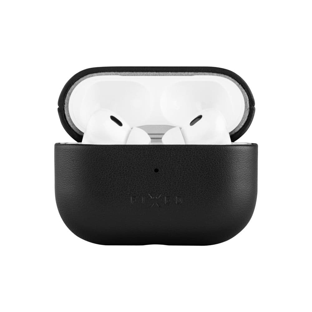 Kožené pouzdro FIXED PodsLeather s podporou MagSafe pro Apple AirPods Pro 2/Pro 2 (USB-C), černé - náhled 2