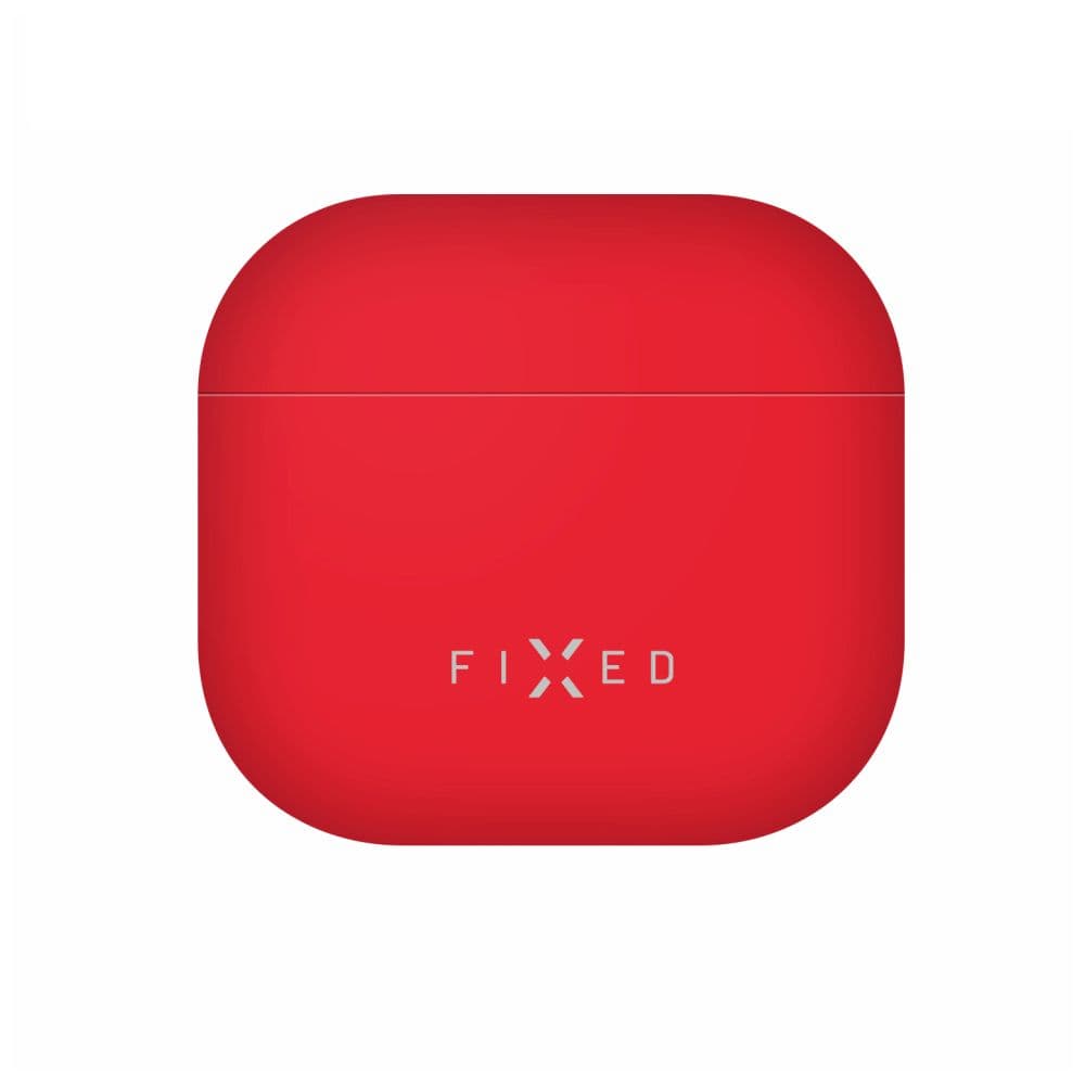 Ultratenké silikonové pouzdro FIXED Silky pro Apple AirPods 4, červené - náhled 2