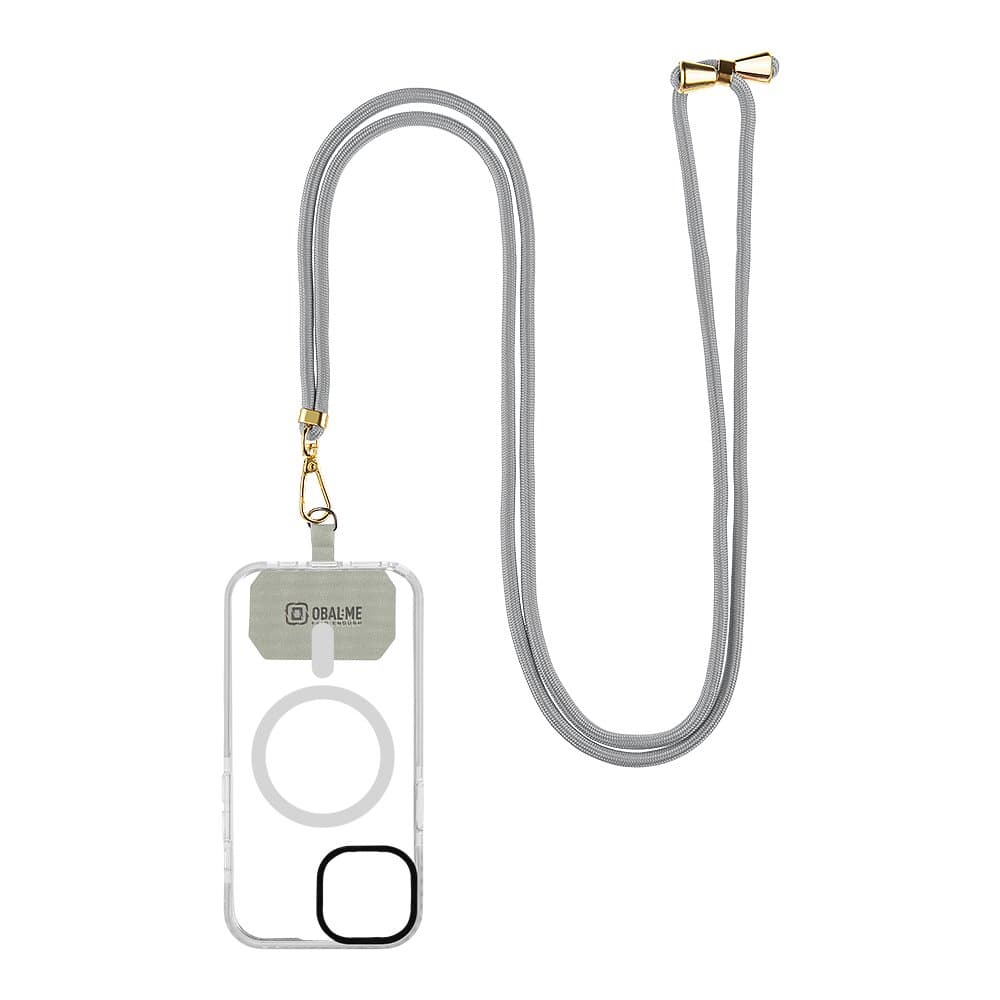 Popruh OBAL:ME NeckTag Allure na Telefon Light grey - náhled 2