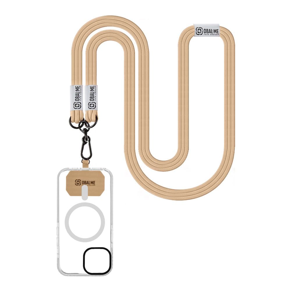 Popruh OBAL:ME NeckTag Trio na Telefon Khaki - náhled 2
