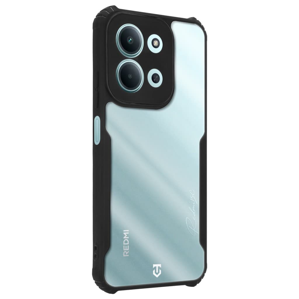 Zadní kryt Tactical Quantum Stealth pro Xiaomi Redmi 15C Clear/Black - náhled 2
