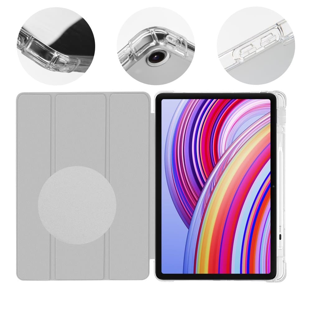 Pouzdro OBAL:ME MistyTab pro Xiaomi Redmi Pad Pro Light Gray - náhled 2